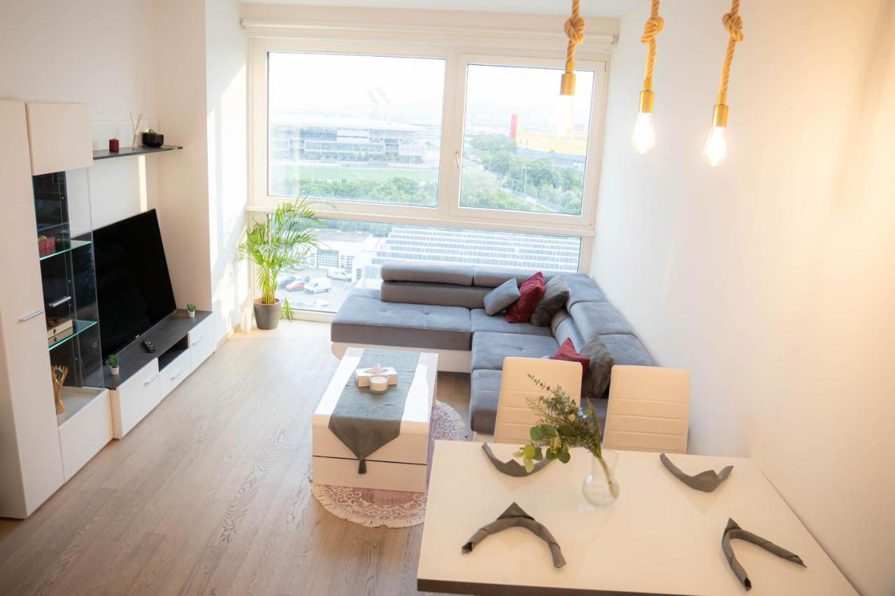 Appartement Restify10 - Skyline View - Fitness - Garge - Modern à Vienne Extérieur photo